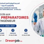 Offre d'emploi Inscription Concours ENSIAB Aït Melloul 2026/2027 chez Organisme public