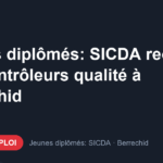 Offre d'emploi Jeunes diplômés: SICDA recrute des contrôleurs qualité à Berrechid