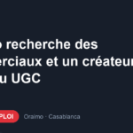 Offre d'emploi Oraimo recherche des commerciaux et un créateur de contenu UGC
